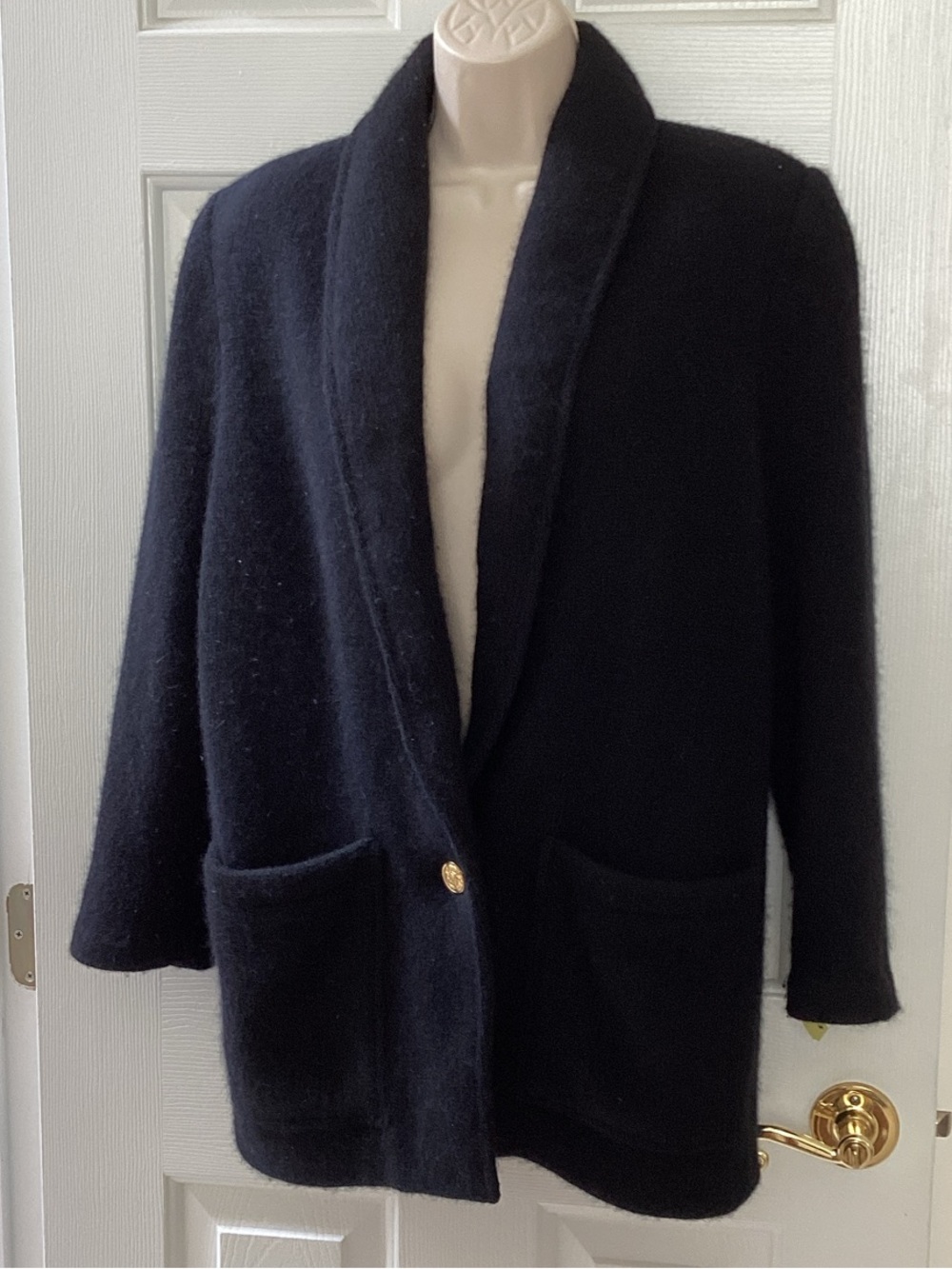 IB Diffusion wool blend sweater blazer Effortless Parisian Granola girl XS
